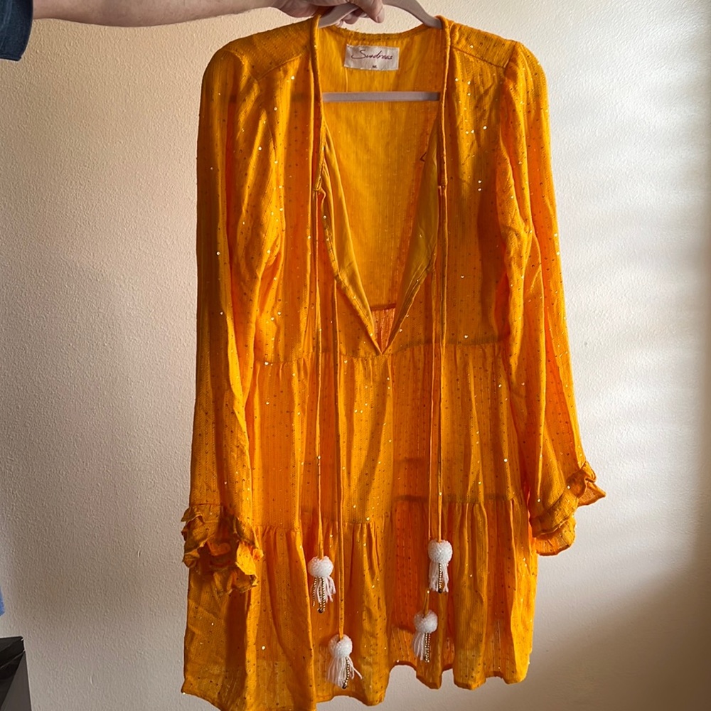 Orange Yellow Sundress M/L